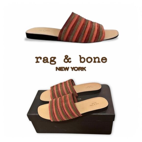 Rag & Bone Cameron Slip-on Suede Slide Sandals